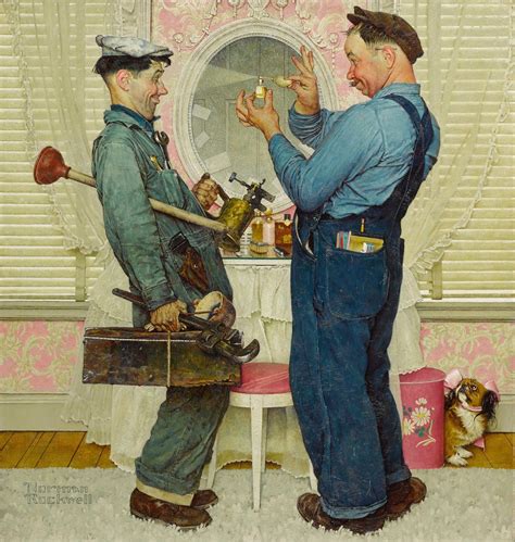 Norman Rockwell, American painter and illustrator (1894 - 1978) ~ Two ...