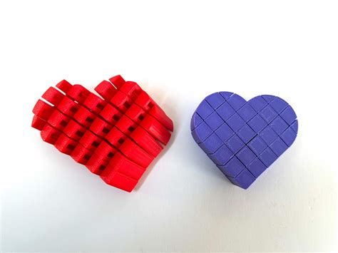 Heart Pixel Fidget - STL File for 3D Printing - Etsy