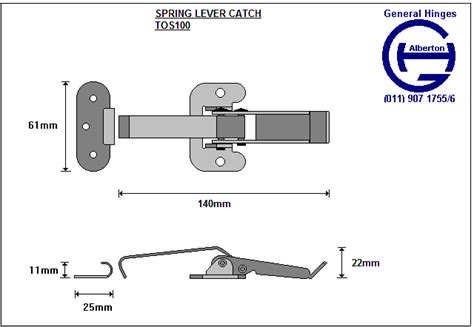 Image result for Sheet Metal Spring Lever Catch