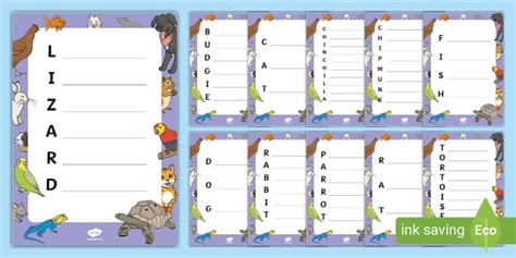 Pets Acrostic Poem Pack (teacher made) - Twinkl