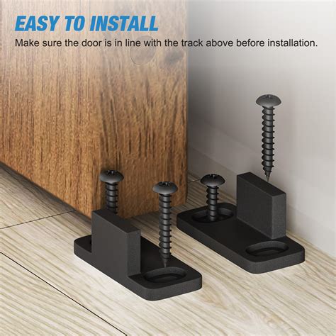 Snapklik.com : Universal Sliding Barn Door Floor Guide Floor Mount Fit ...