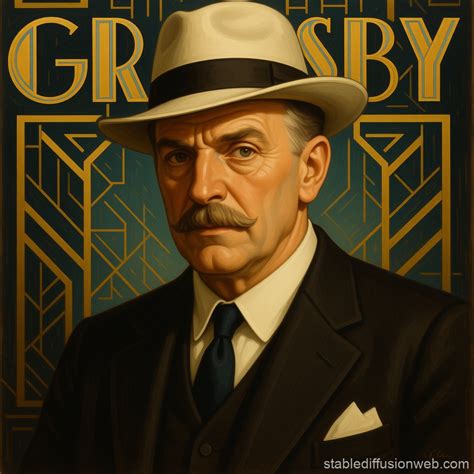 Dan Cody's Portrait from The Great Gatsby | Stable Diffusion Online
