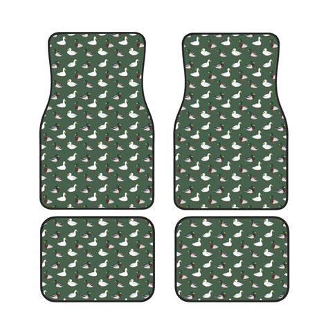 Cauagu Colorful Mallard Duck Pattern Car Floor Mat Set of 4,Car Carpet ...