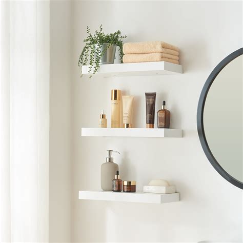 Lot de 3 étagères murales Stranda 40 x 17 x 4 cm blanc [en.casa ...