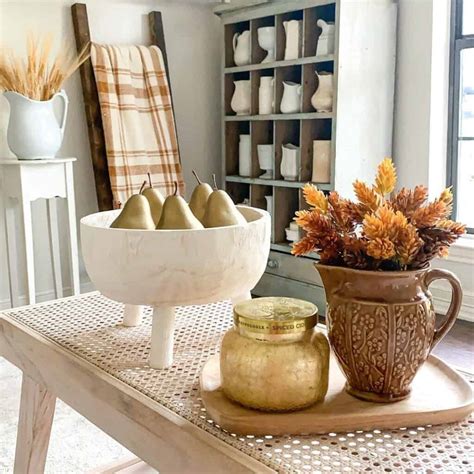 Farmhouse Kitchen With Fall Coffee Table Decor - Soul & Lane