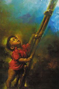 child with ladder Paper Print - Art & Paintings posters in India - Buy ...
