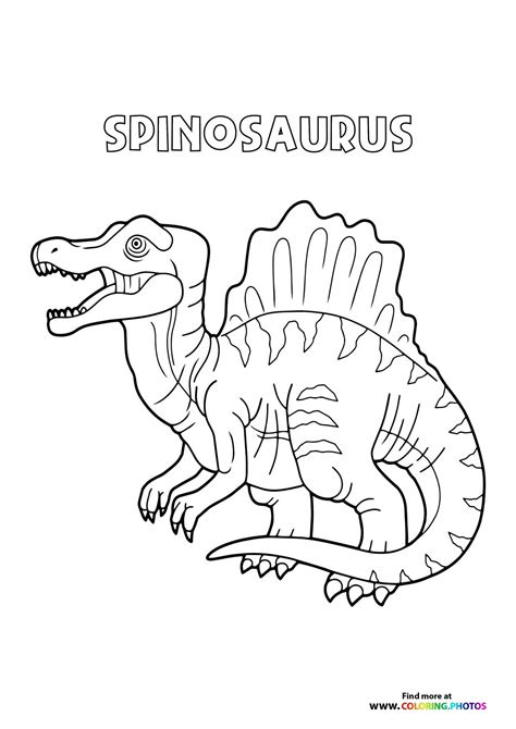 Dinosaur Coloring Pages Spinosaurus