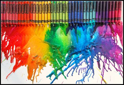 Melted Crayon Art Background