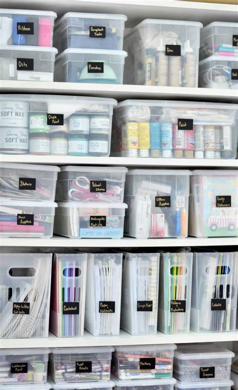 Organized Craft Closet - Intentional Edit - Organizing and All Things Home