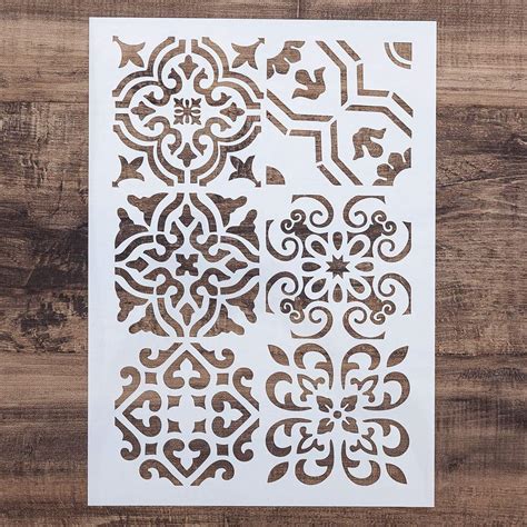 DIY Painting Drawing Stencils Tile Template for DIY Painting on ...