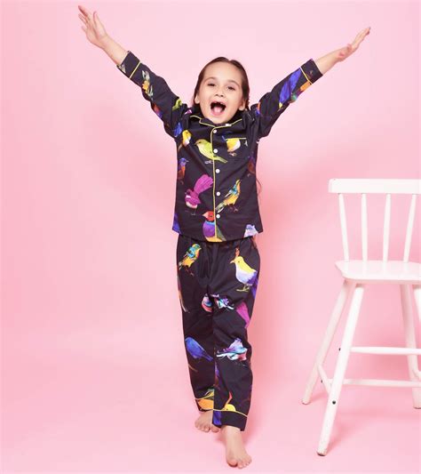Jungle Birds Printed Girls Nightsuit Set - KOOCHI POOCHI – koochi Poochi