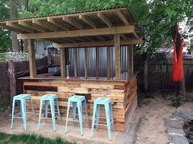 Image result for DIY Outdoor Wooden Bar