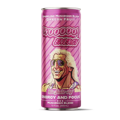 Ric Flair Sparkling Mushroom Energy Drink | Wooooo Energy