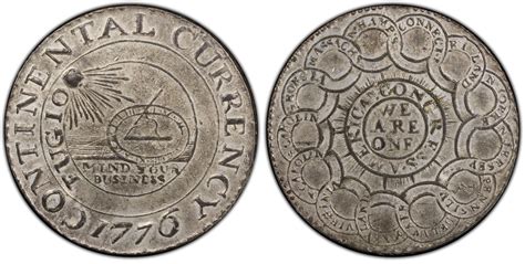 1776 $1 Continental Currency Pewter, Newman 2-C (Regular Strike ...