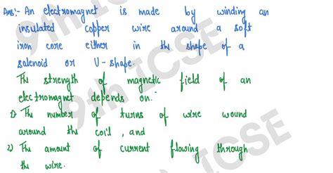 Class 9th ICSE Physics Magnetism Exercise 10b