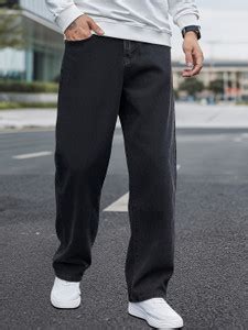 ANGERHOOD Loose Fit Men Dark Grey Jeans - Buy ANGERHOOD Loose Fit Men ...