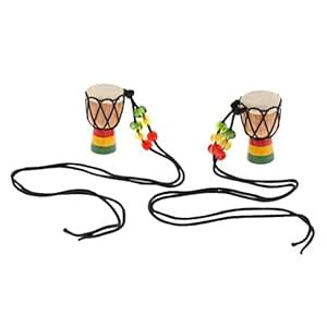 BNF® Wooden Mini Classic Drummer Djembe Percussion African Hand Drum ...