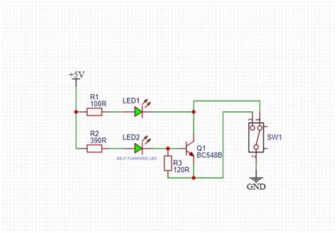 Image result for Self-Flashing LED Circuit