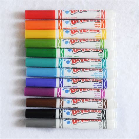 12 Count Crayola Washable DryErase Markers: What's Inside the Box ...