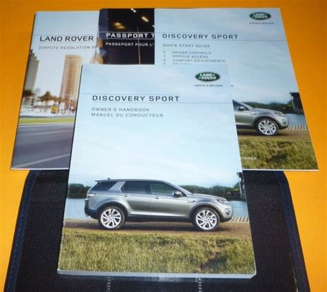 2016 LAND ROVER DISCOVERY SPORT OWNERS MANUAL SET HANDBOOK 16 +CASE SE ...