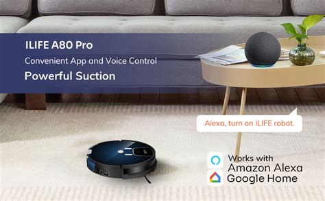 ILIFE A80 Pro Robotic Vacuum Cleaner, Powerful Suction, Customized ...