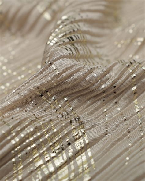 POLYESTER SATIN PLEATED FOIL PRINT FABRIC ( WIDTH 58 INCHES ) – Sahni Fabs