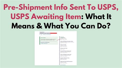 Pre-Shipment Info Sent To USPS, USPS Awaiting Item: What It Means ...