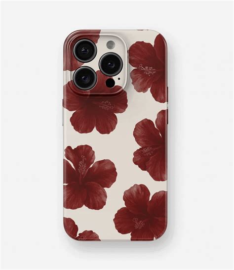 Scarlet Hibiscus Glossy Hard Case by The Case Company