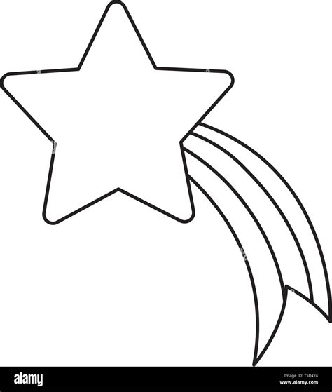 Shooting star drawing Black and White Stock Photos & Images - Alamy