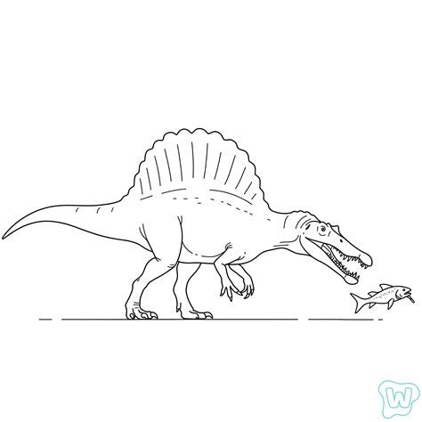 36 Spinosaurus Coloring Pages - Download and Print PDF