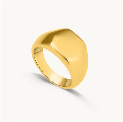 Bold Gold Plated Men’s Ring – TKS FASHIONS