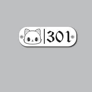 Welcomewallz Pet Name Plate For Home Entrance | Cat Name plate ...