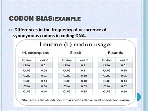 Image result for Codon Bias