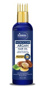 Buy St.Botanica Moroccan Argan Hair Oil 200ml with Argan, Jojoba ...