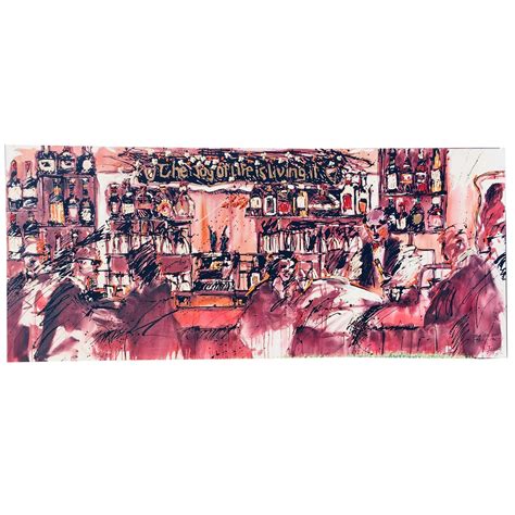 Iconic Huge Newport Beach Bar Painting "The Arches 1922-1987" by ...