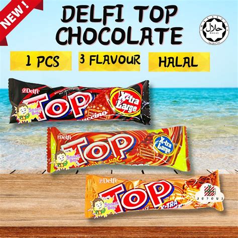 1 Pcs Delfi Top Chocolate Wafer Bar X-tra Large 45g (halal) | Shopee Singapore