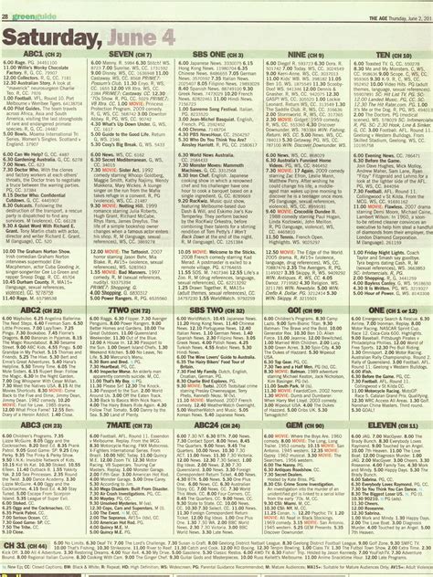 Image result for TV Guide Program Listings