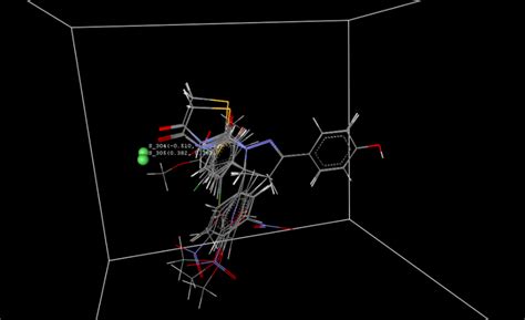 Fig. 2: Stereo view of the molecular rectangular grid around ...
