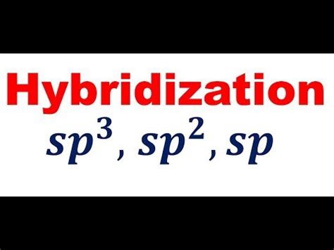 Hybridization in carbon (sp3, sp2 and sp): Basic concept of organic ...