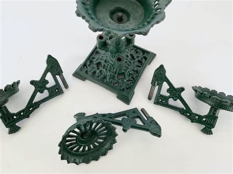 Victorian Cast Iron Plant Stand with Three Swivel Arms For Sale at 1stDibs