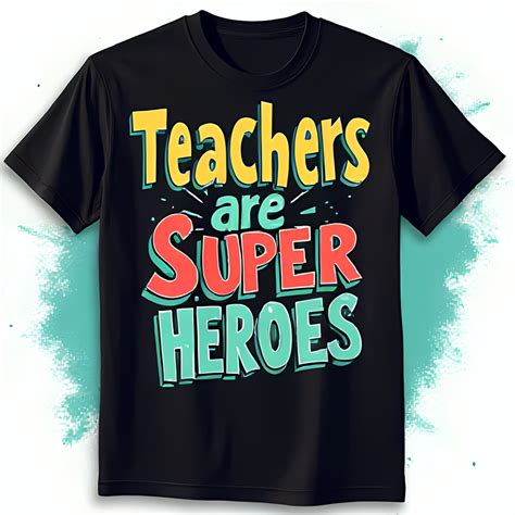 Black Teacher Appreciation T-Shirt with Eye Catching Graphic Design for ...