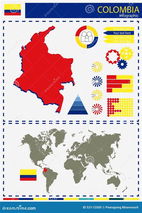 Vector Map Of Colombia. High Detailed Country Map With Division, Cities And Capital Bogota ...