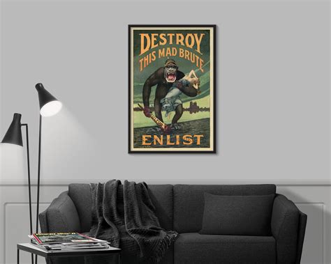 Destroy this Mad Brute WWI Poster sold by Dearat Has joinethgame | SKU ...