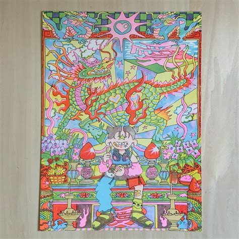 【POSTER / RISOGRAPH】The Way TAO by Nebochang a.k.s Sorry Nebosuke ...