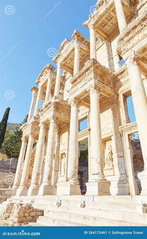 The Iconic Celsus Library Of Ephesus Royalty-Free Stock Photo | CartoonDealer.com #264172305