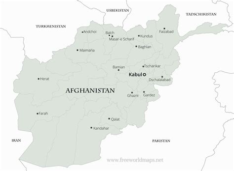 Karte von Afghanistan - Freeworldmaps.net