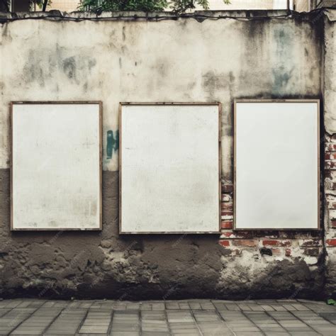 Premium AI Image | grunge and damaged texture or background in a street ...