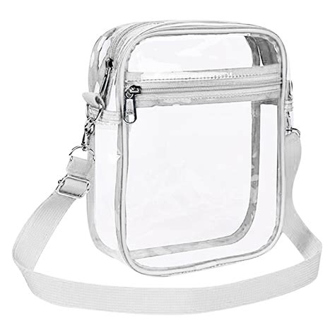 NSESSHome Clear Bag for Stadium Events, Clear Crossbody Purse Bag clear ...