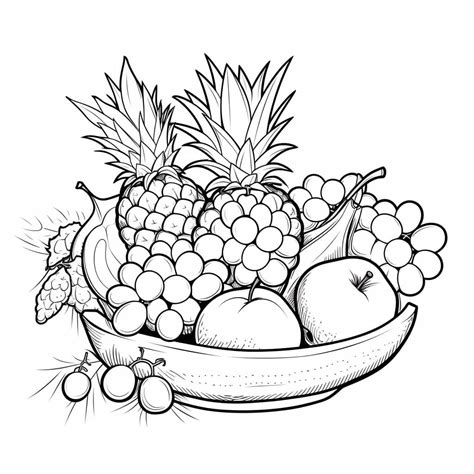 Fruits Coloring Pages Printable 的图像结果