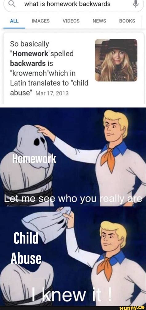 Image result for Homework Backwards